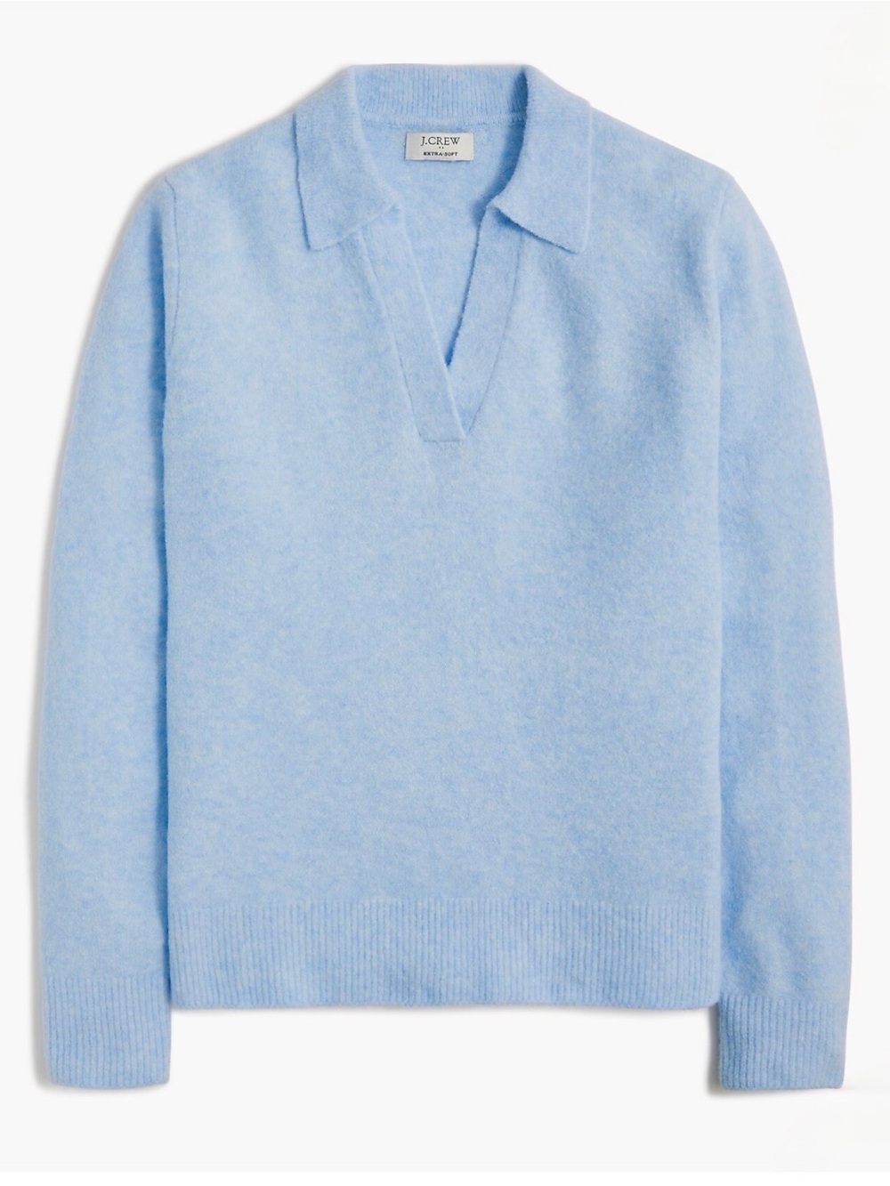 J. Crew Baby Blue Extra-Soft V-Neck Sweater - Women’s Size Large - Picture 2 of 2
